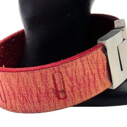 Plain Flat Leather Bracelet - Style 317