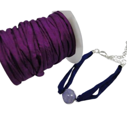 Habotai silk cords - Fashion Purple