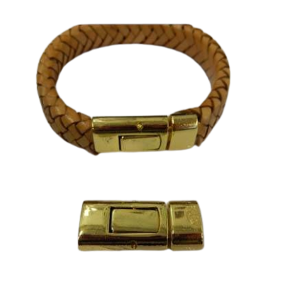 Zamak magnetic clasps: ZAML-14 10*5mm (Gold)