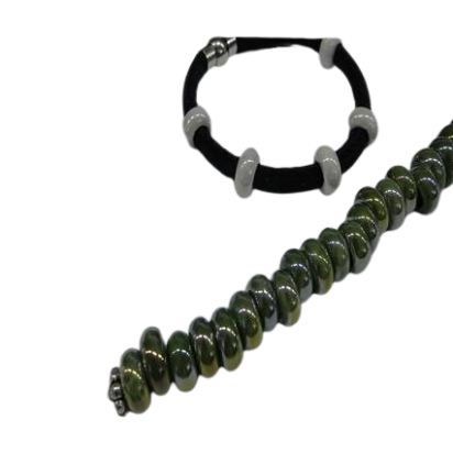 Ceramic Beads - 6mm (Green AB)