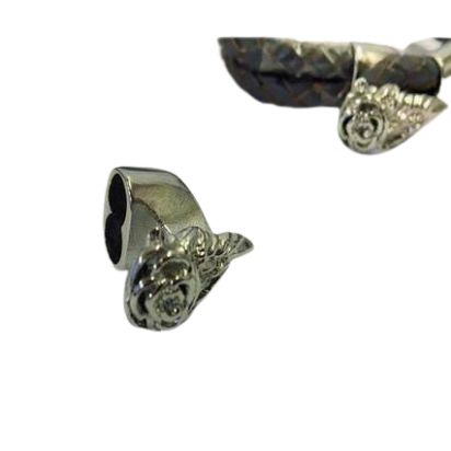 Stainless steel open hook clasp: SSP-680 5mm (Steel)