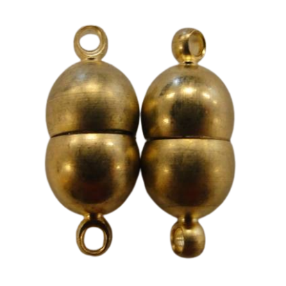 brass Magnetic clasp MG11-8 by 17mm-Antique Gold