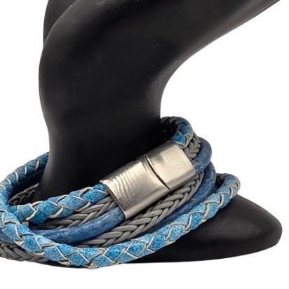 Combination Leather Bracelet - Style 243