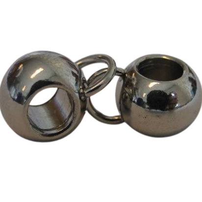 Stainless steel part for round leather: SSP-207 5mm (Steel)