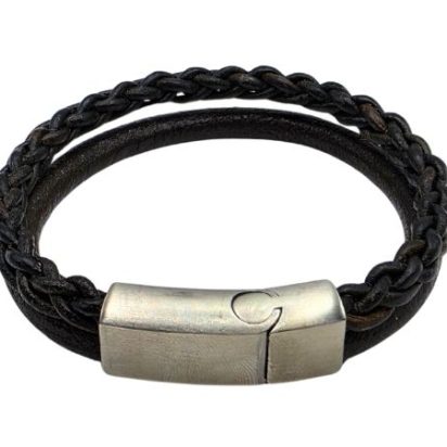 Combination Leather Bracelet - Style 187
