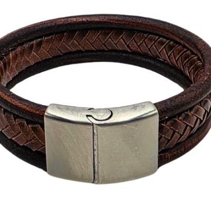 Combination Leather Bracelet - Style 196