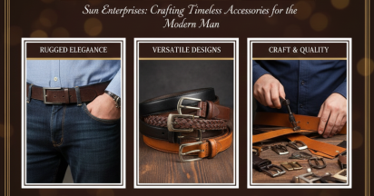 Elevate Your Style with Sun Enterprises' Men Leather Belts