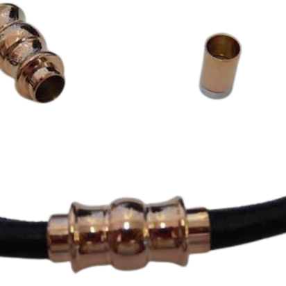 Stainless Steel Magnetic Clasp: MGST-175 4mm (Rose Gold)