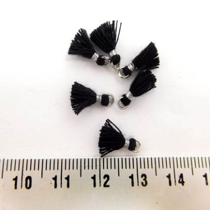 Cotton Tassels - 1mm - Black