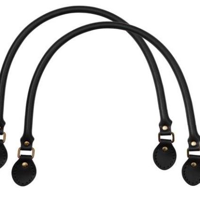 Leather-Bag Handle-Style1- Black