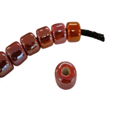 Ceramic Bead - (Red AB)