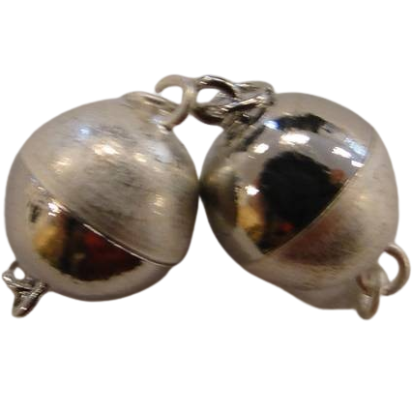 Brass clasp for necklace MG26-Silver