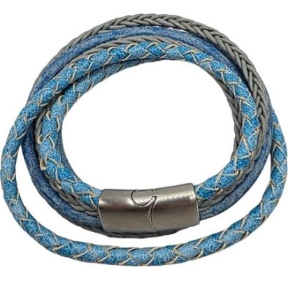 Combination Leather Bracelet - Style 243