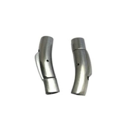 Steel Push Clasp: MGST-06 4mm (Matt Steel)