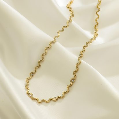 Gold Plated Stainless Steel Necklace - 511