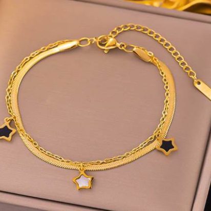 Gold plated stainless steel Bracelets - 36