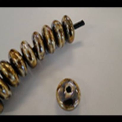 Ceramic Beads - 14mm (Brown AB)