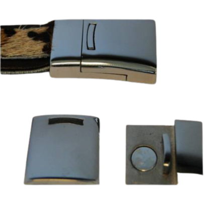 Stainless Steel Magnetic Clasp: MGST-109 10*2.5mm (Steel Matt)