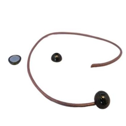 Zamak magnetic clasp: MGL 5 7mm (Black)