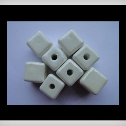 Ceramic Beads - 8mm (White)