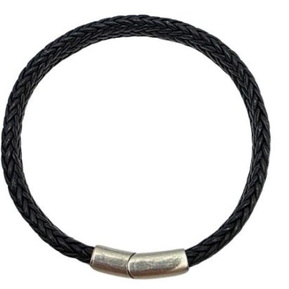 Spiral Braided Leather Bracelet - Style 329