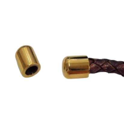 Stainless steel end cap: SSP 221 5mm (Gold)