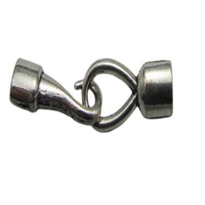 Zamak Hook and Eye Clasp: ZAML-40 5mmx3mm (Steel)
