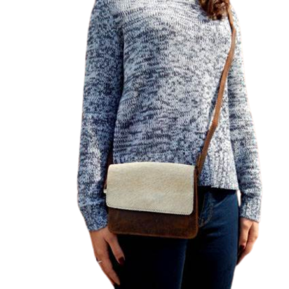 HaironBag9 - Hair on Bag Horizontal - Brown