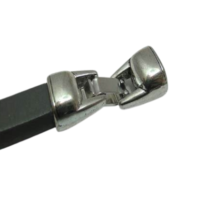 Zamak Snap Lock Clasp: MGL-238 10*6.5mm (Antique silver)