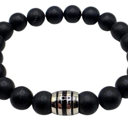 Onyx Matt Gemstone Bracelet: Style-601 (10mm)