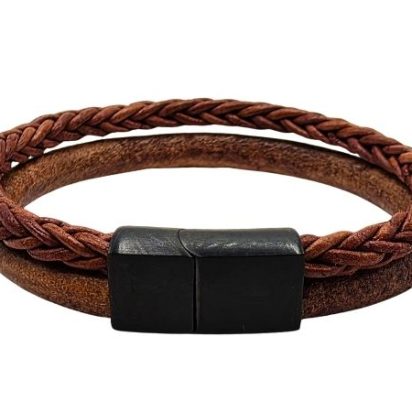 Combination Leather Bracelet - Style 185