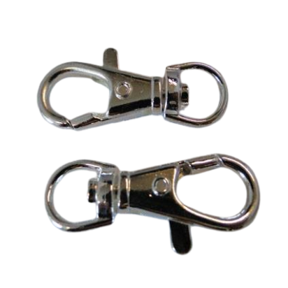 Zamak Lanyard Clasp-FI-7031-40mm-SILVER