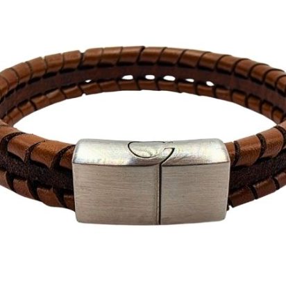 Bruges Braided Leather Bracelet - Style 246