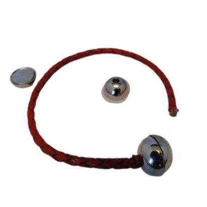 Zamak magnetic clasp: MGL 5 6mm (Antique Silver)