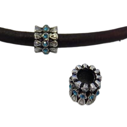 Zamak part of leather: CA-4869 5mm (turquoise)