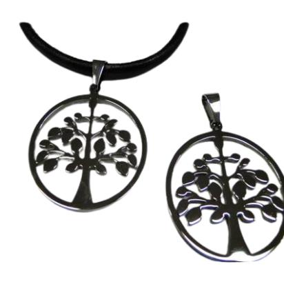 Stainless steel pendant: SSP-480 30mm (Steel)