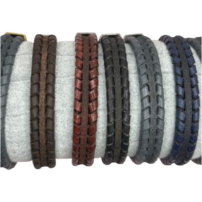BRUGES BRAIDED STYLE - 11X6MM - BLUE