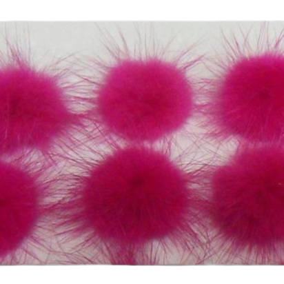 Mink Pom Pom Pink