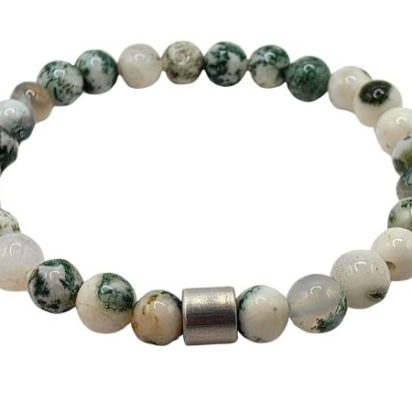 Tree Grain Gemstone Bracelet: Style-533 (8mm)