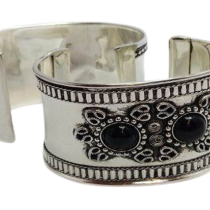 Stone Cuff Bracelet - Style12 - 4.5cms