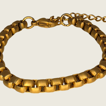 Rolo Chain Bracelet  - Gold - 6mm - Item 911