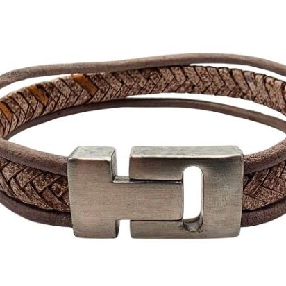 Combination Leather Bracelet - Style 204