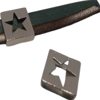 Stainless steel part for leather: SSP-604 12*3mm (Steel)