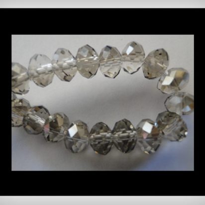 Faceted Glass Beads - 3mm (Black Diamond)