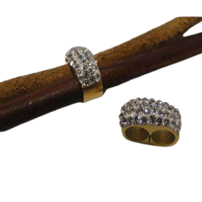 Stainless steel part for leather: SSP-613 5mm (Gold)