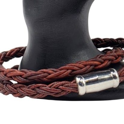 Hawaii Bolo Braided Leather Bracelet - Style 518