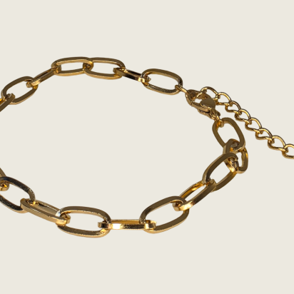 Triangle Wire Dendritic Pearl Bracelet - Gold - Item 980