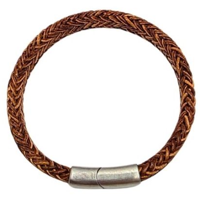 Spiral Braided Leather Bracelet - Style 339