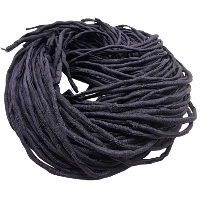 Silk Cords - Black - 2mm