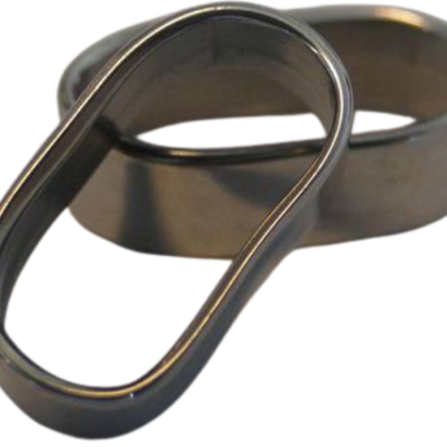 Stainless steel part for leather: SSP-74 13.2*5.8mm(Steel)